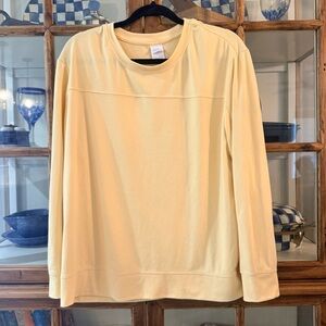 Stars Above Soft Yellow Lounge Pullover Sweatshirt XL